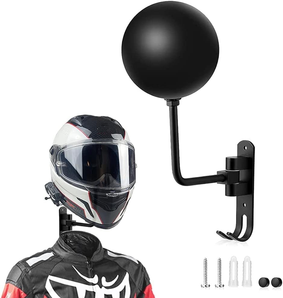 Motorradhelmhalterung