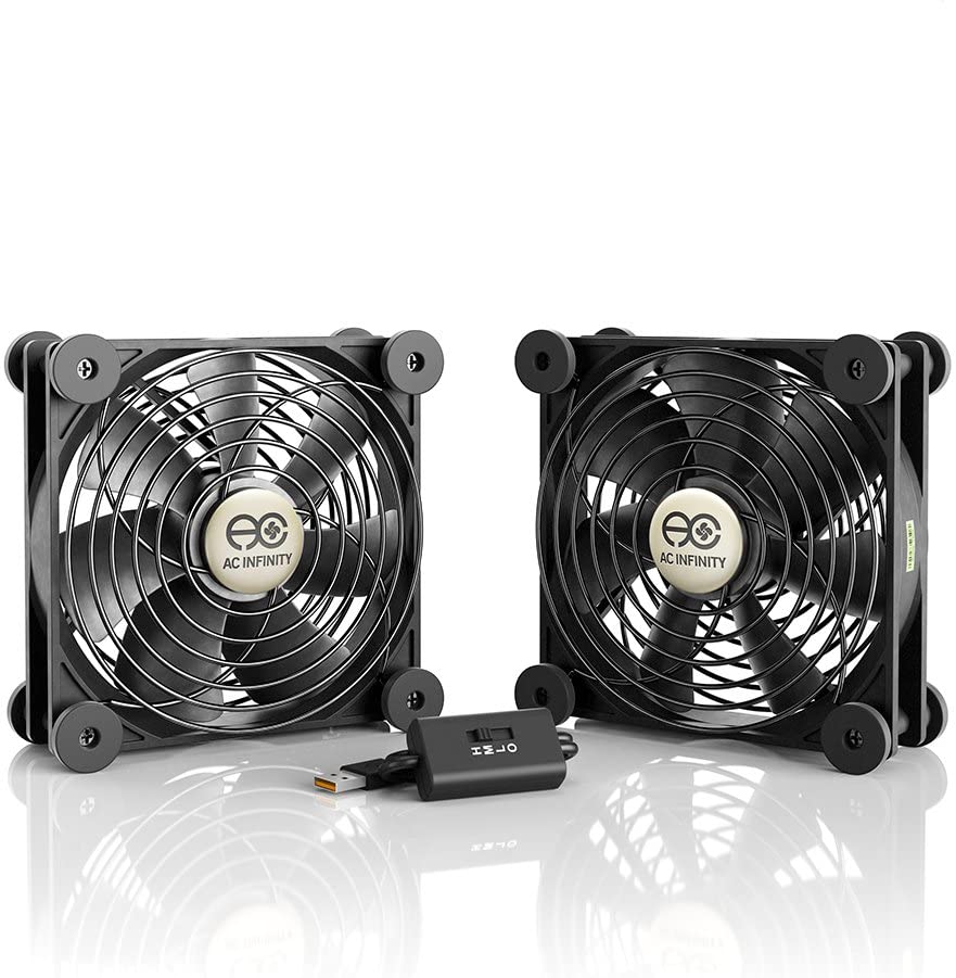 2er Set USB-Lüfter, schwarz