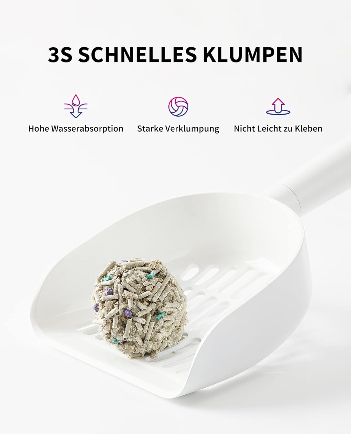 5-in-1 Tofu-Katzenstreu (Spülbar, geruchsfrei), 4 Taschen