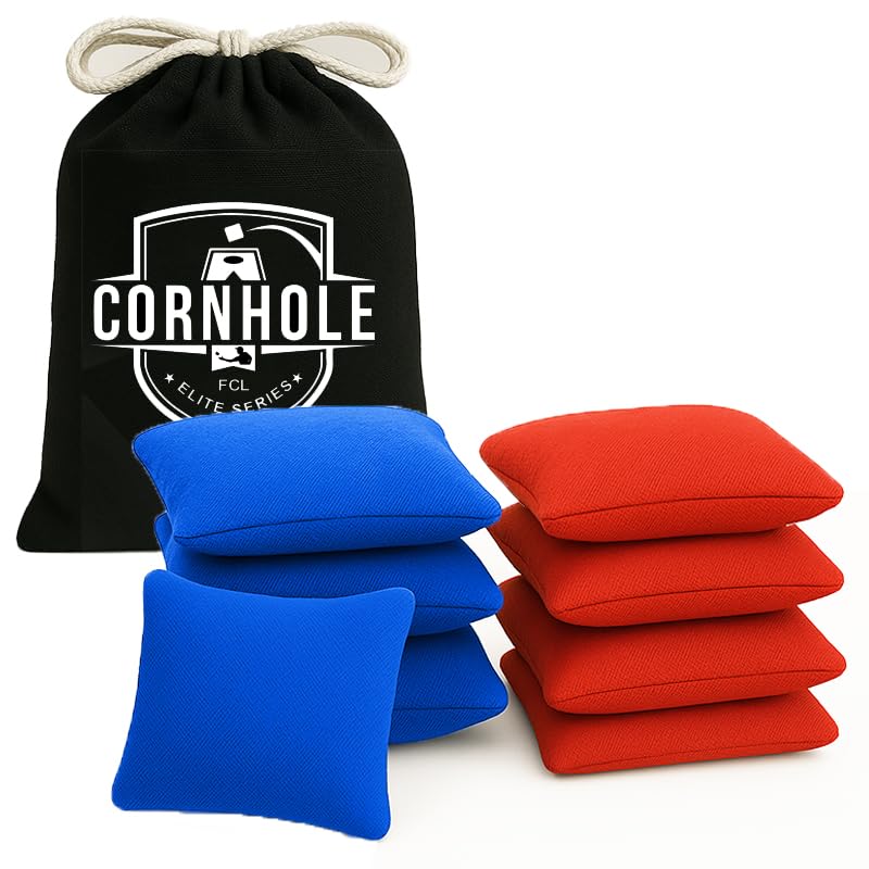9-teiliges Cornhole Set, Cornhole Tasche - Blaue und Rote