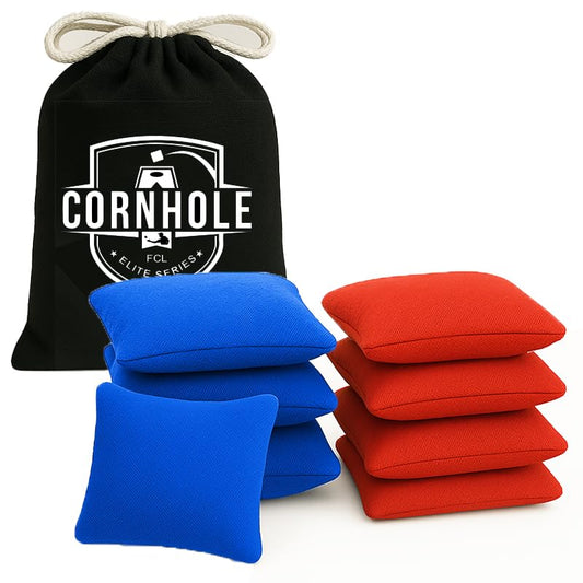 9-teiliges Cornhole Set, Cornhole Tasche - Blaue und Rote
