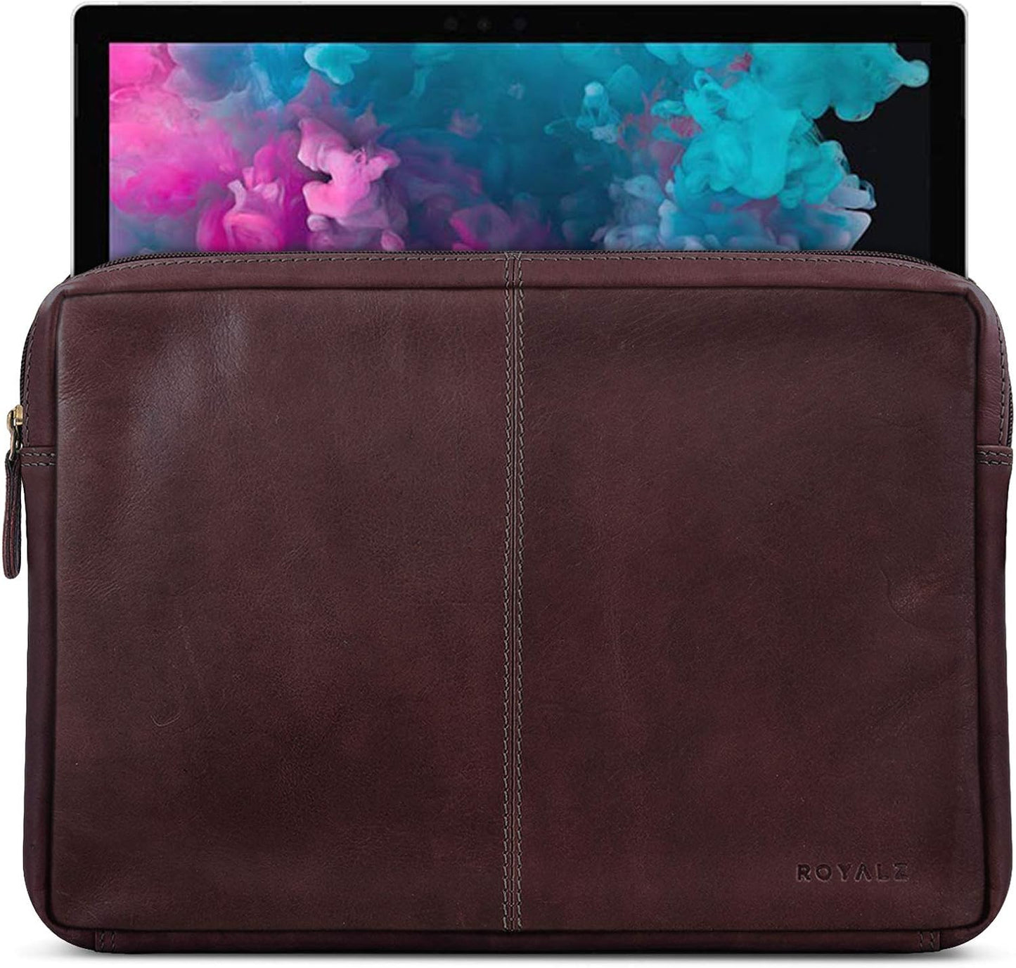 Lederhülle für Microsoft Surface Pro 7 und 6 mit Smartphone-Fach