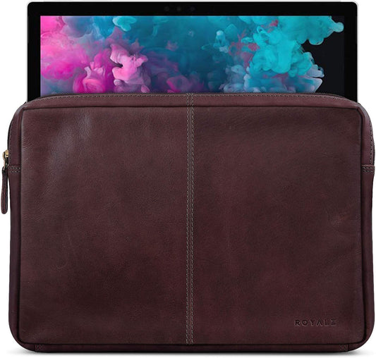 Lederhülle für Microsoft Surface Pro 7 und 6 mit Smartphone-Fach