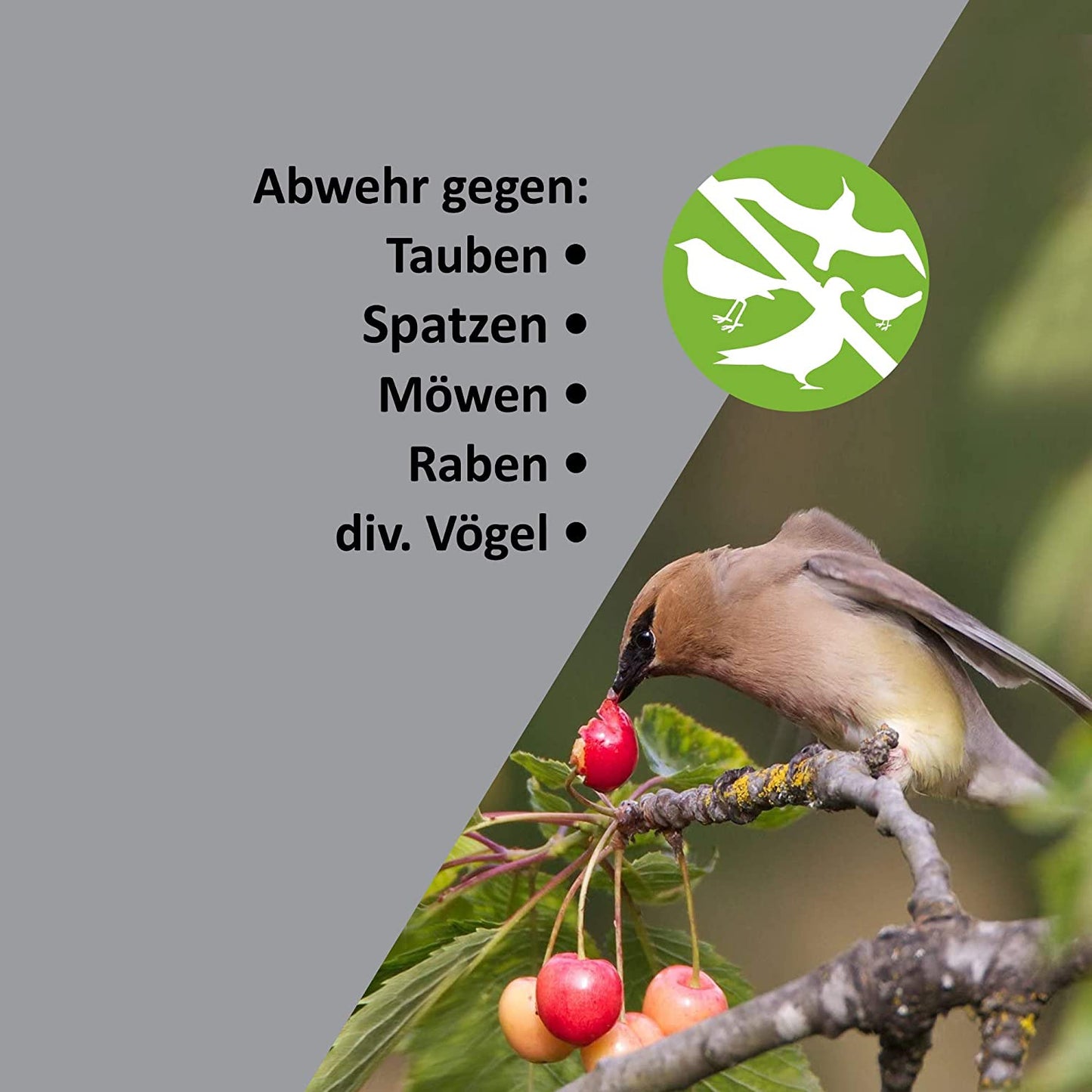 Vogelschreck mit Ultraschall, 2 Stück