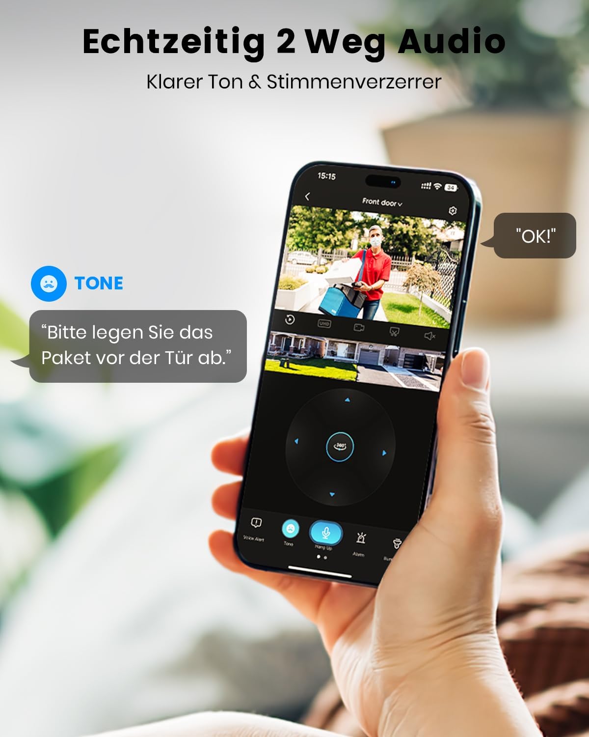 2K Solar-Überwachungskamera, 1 Solarkamera