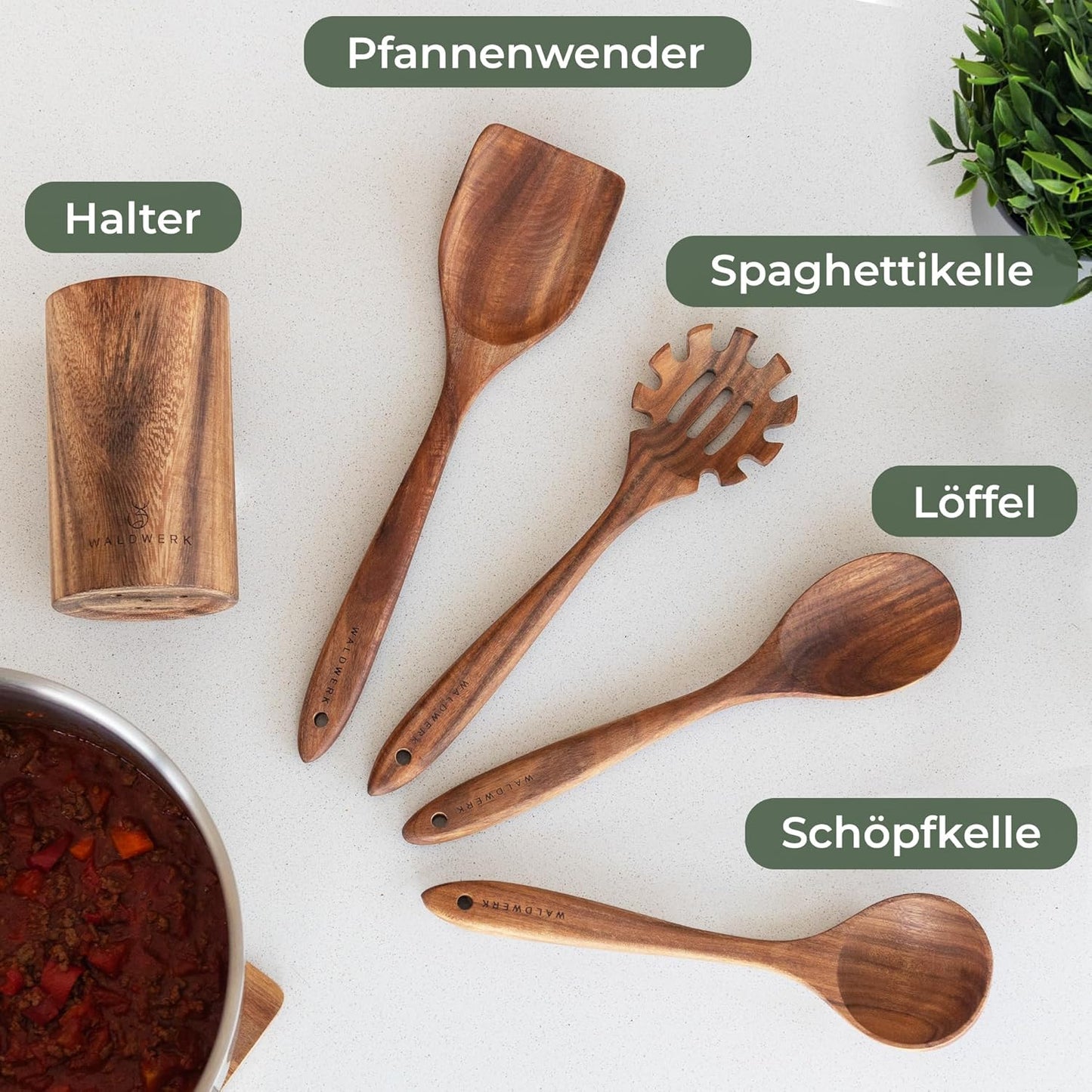 4-teiliges Küchenhelfer-Set