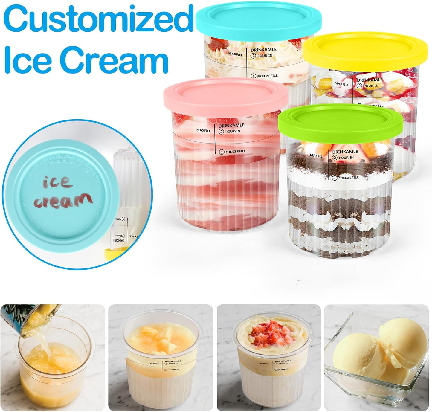 Creami Deluxe Behälter für Ninja NC500