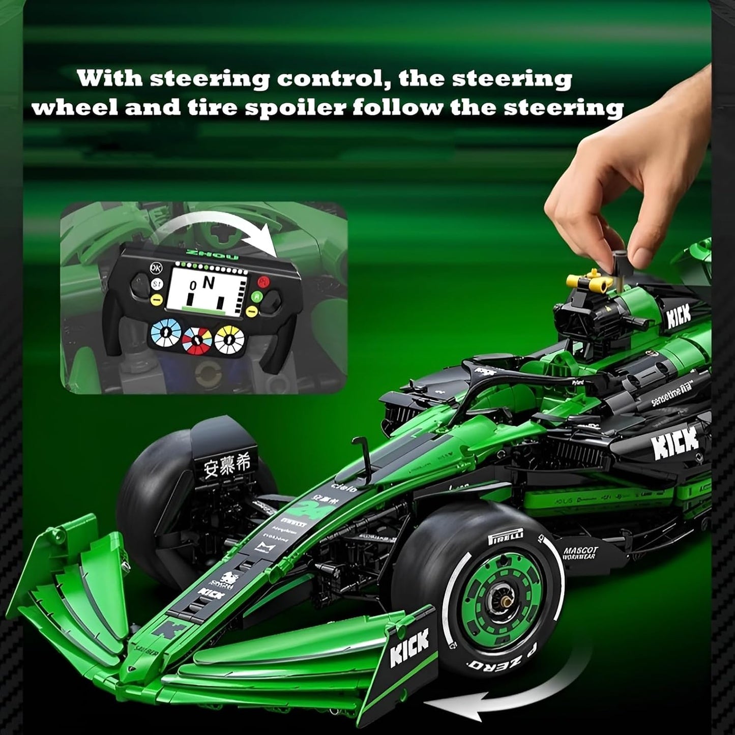 C64010W KICK Sauber F1 Team C44 2024 1:8