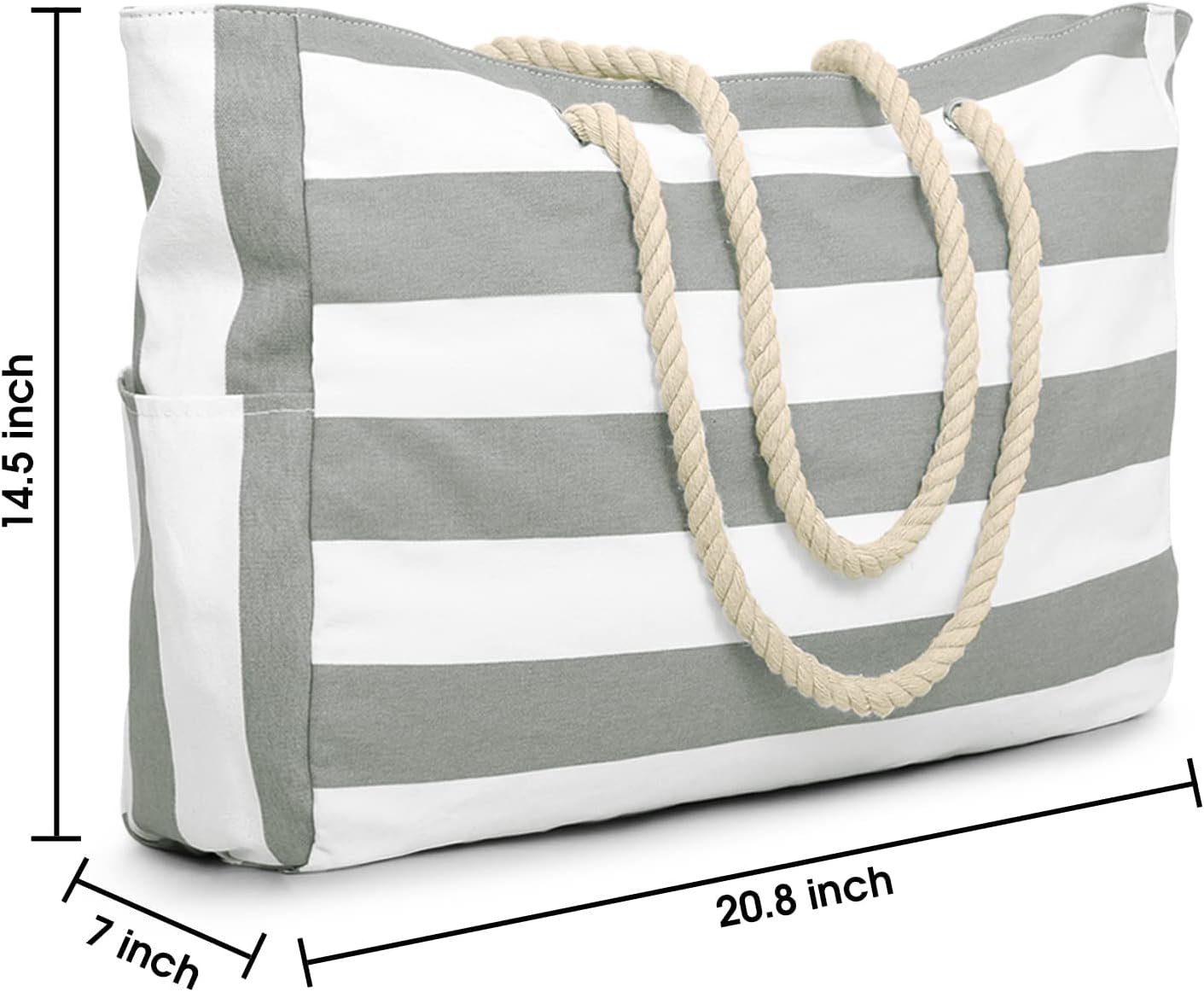 Wasserdichte Strandtasche mit Reissverschluss