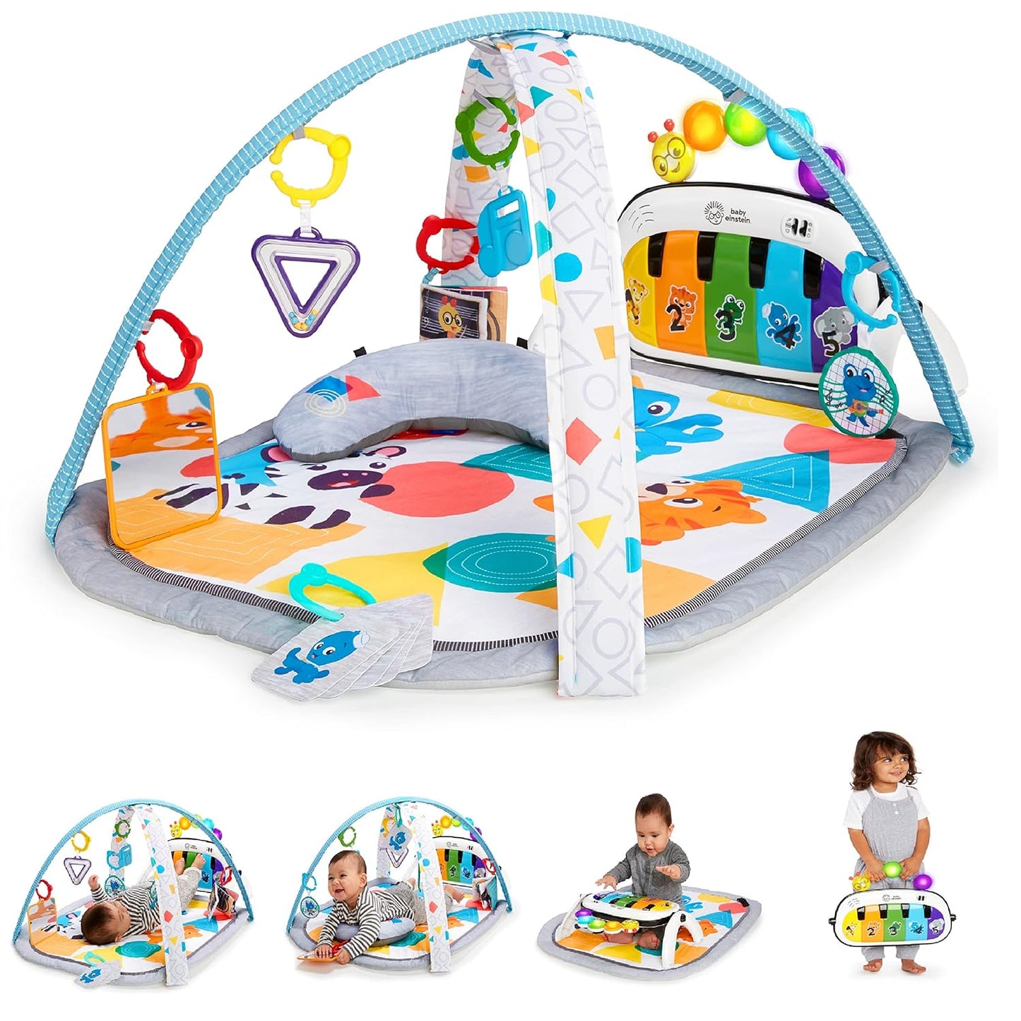 4-in-1 Spieldecke Kickin' Tunes mit Musik und Spielbogen, Kickin' Tunes