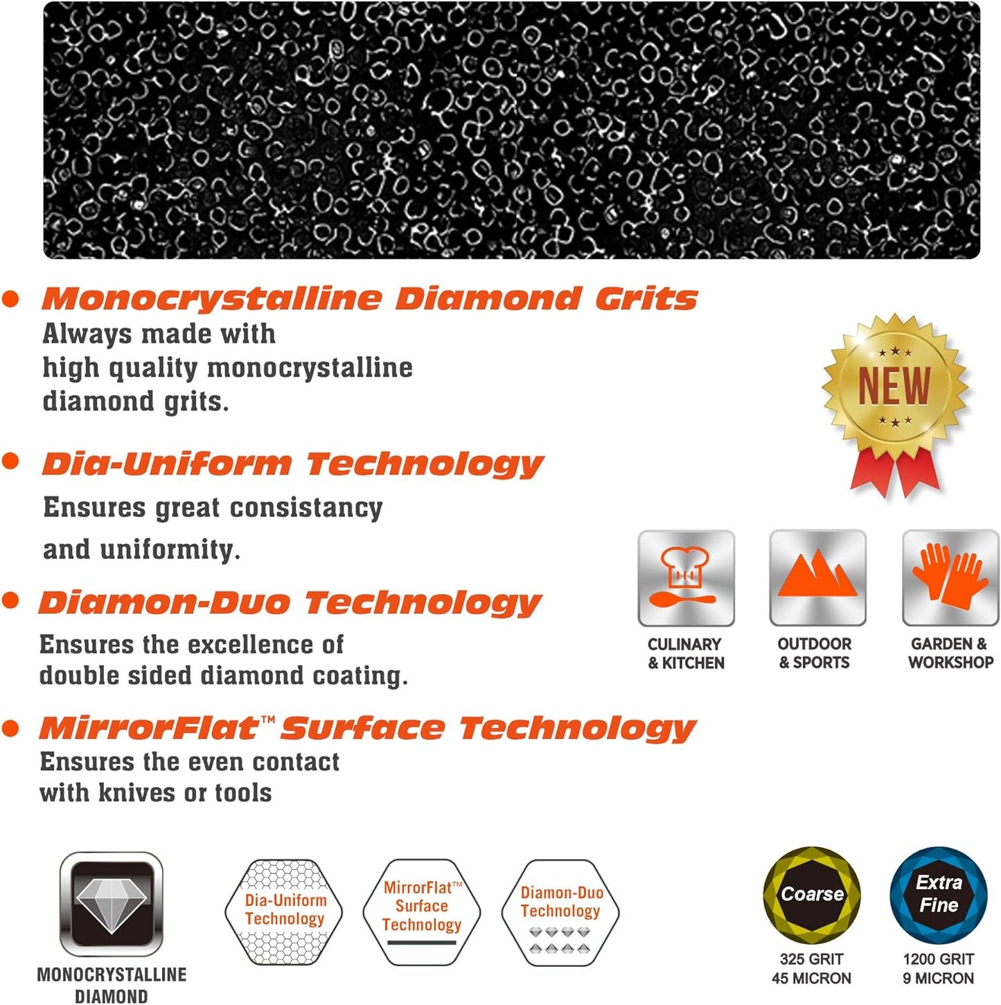 162N Diamant-Schleifstein, Diamant-Schleifstein-Set (203 X 76 mm)
