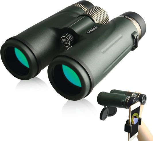 Hochleistungsfernglas 12x42 mit Nachtsichtfunktion, Dunkelgrün