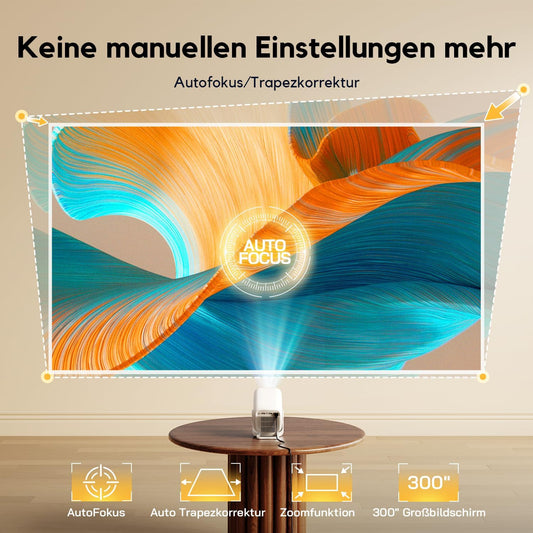 Full HD LED-Heimkino-Beamer mit WiFi & Bluetooth