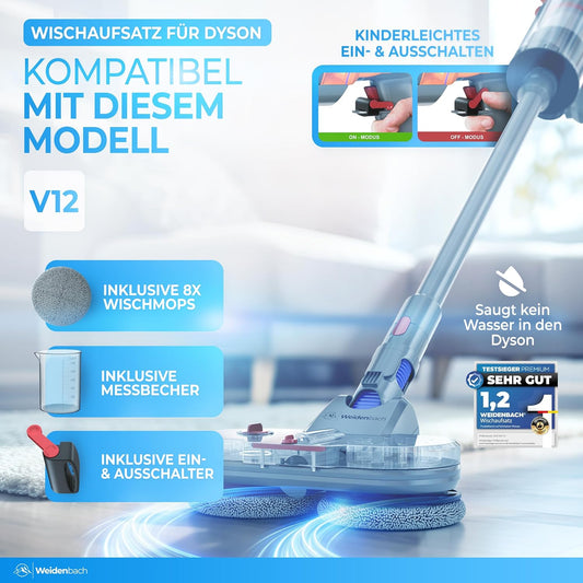 Wischaufsatz für Dyson V12 Nass- und Trockensauger, V12
