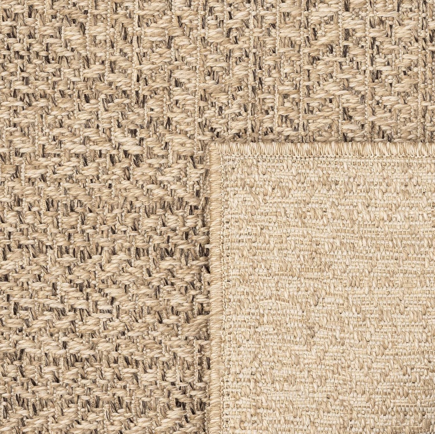 Outdoor-Teppich im Jute-Look (60 x 90 cm), 60 x 90 cm Natur-2