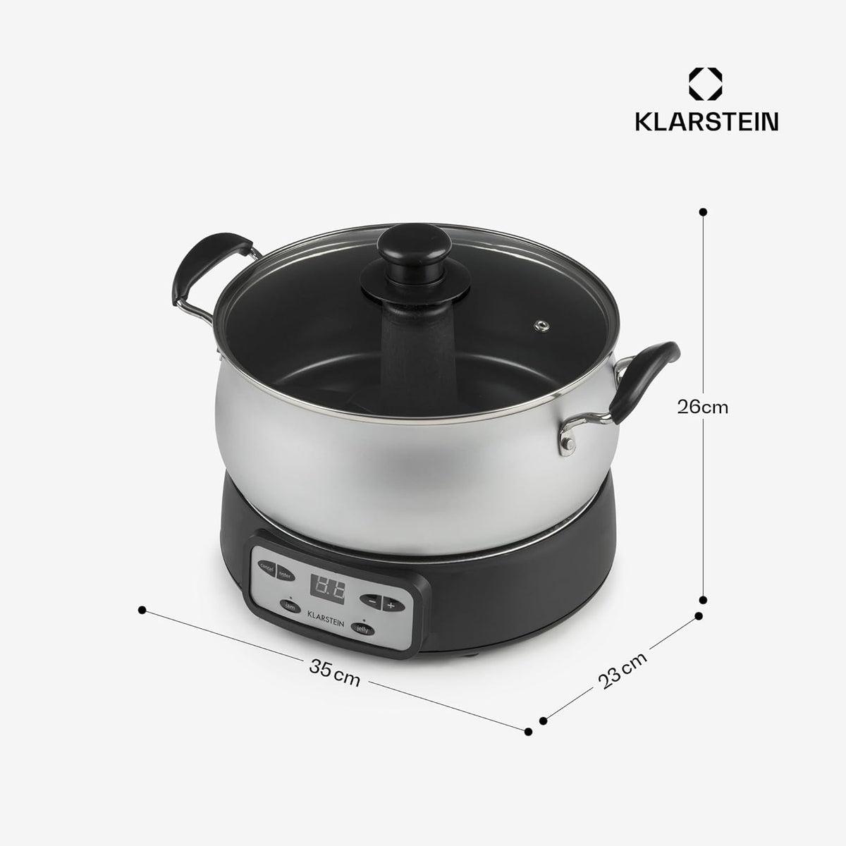 Jam Session Marmeladenkocher mit Automatikprogrammen, 3 Liter