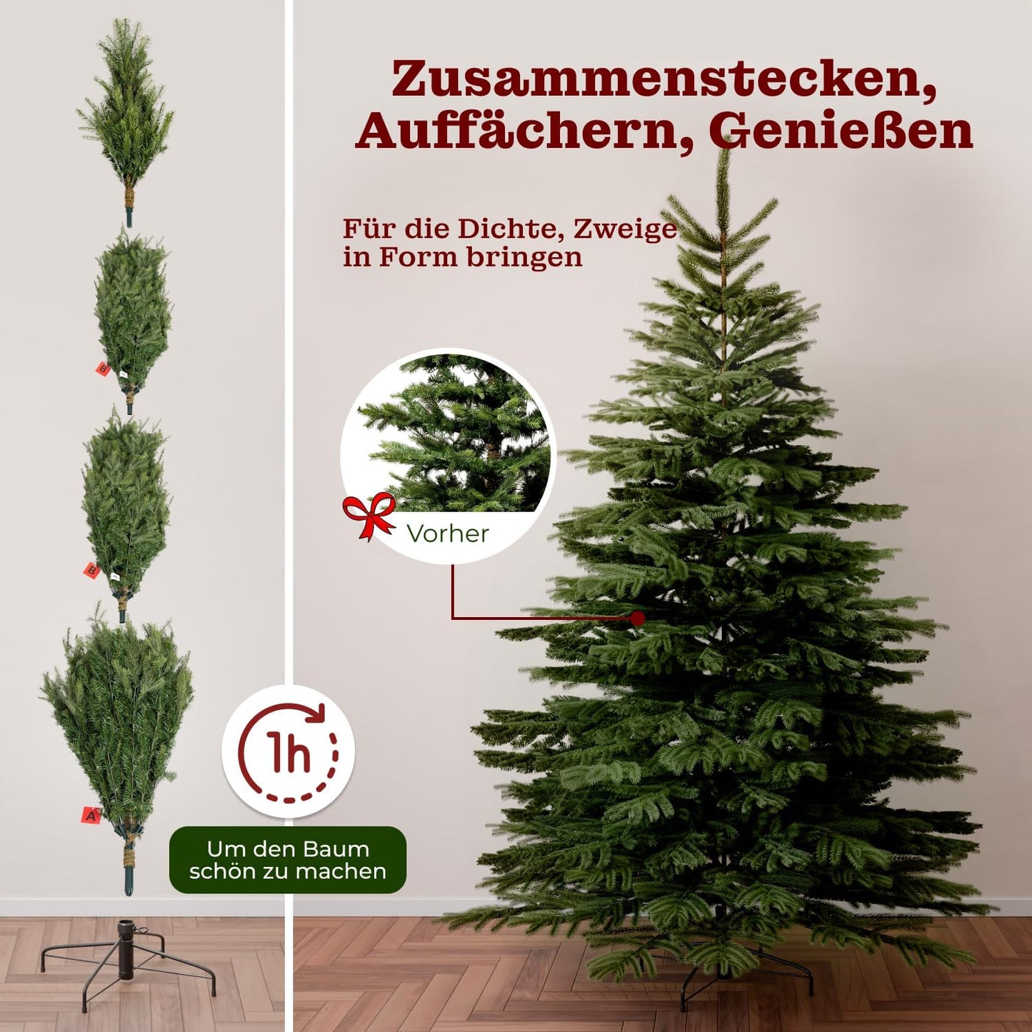 Künstlicher Weihnachtsbaum, 240 cm LED