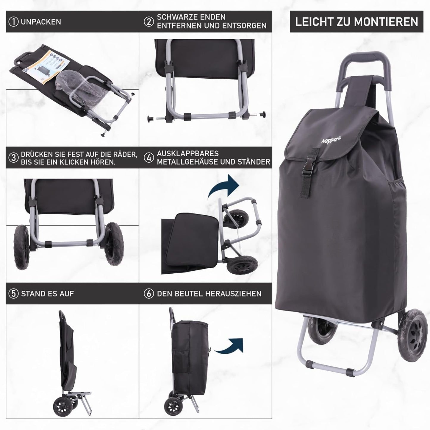 Klappbarer Shoppingtrolley