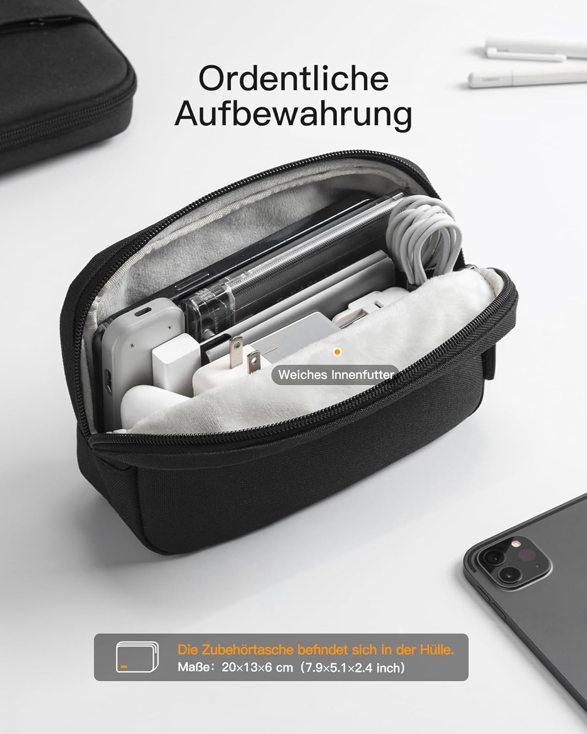 Laptoptasche für 14 Zoll MacBook, Schwarz, 14 Zoll