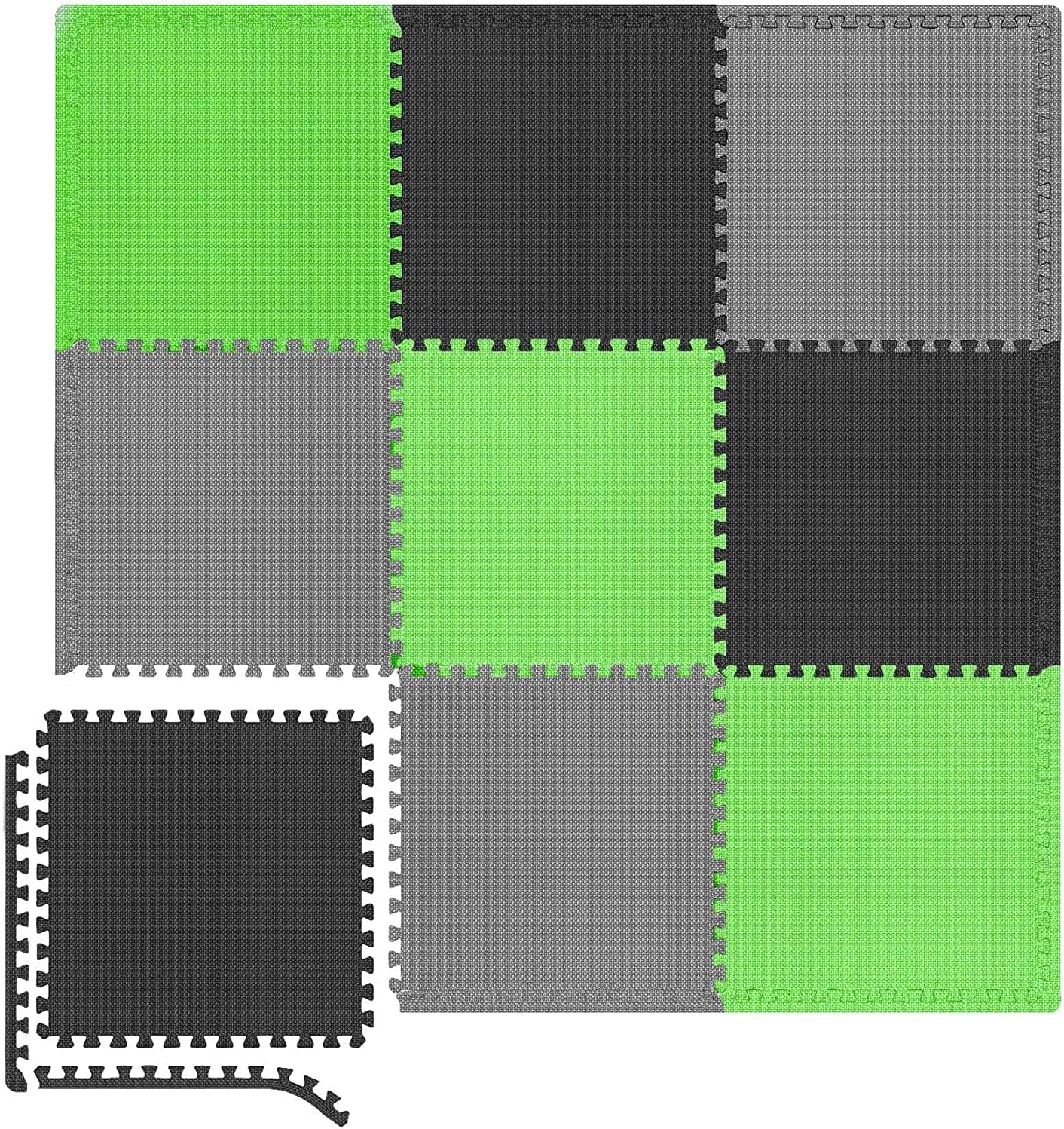 9er-Set rutschfeste Puzzlematte für Fitnessgeräte-Bodenschutz