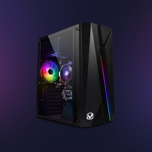 VI-132 Gaming PC Set mit Monitor 22" und Ryzen 3 Prozessor, 1TB NVMe, VTX-1 Schwarz