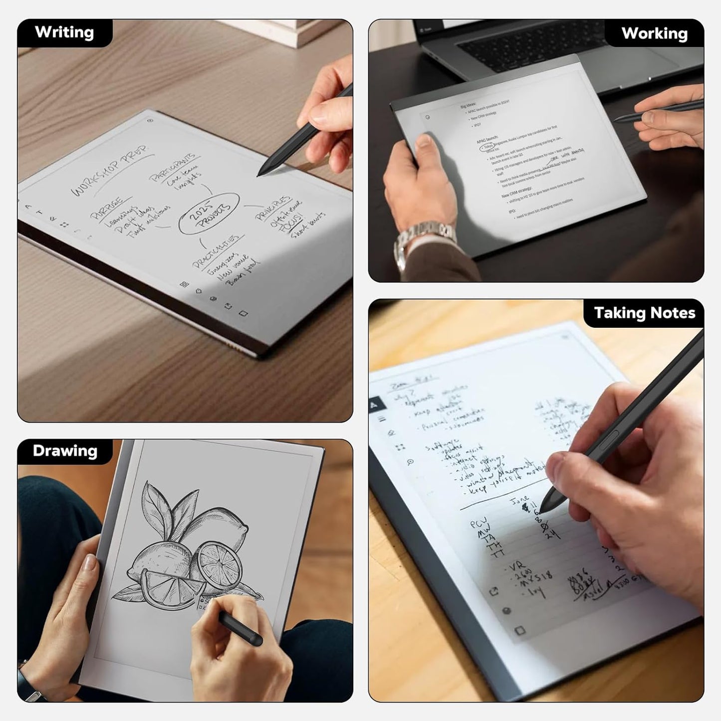 Digitaler Stift für Remarkable 2, Schwarz