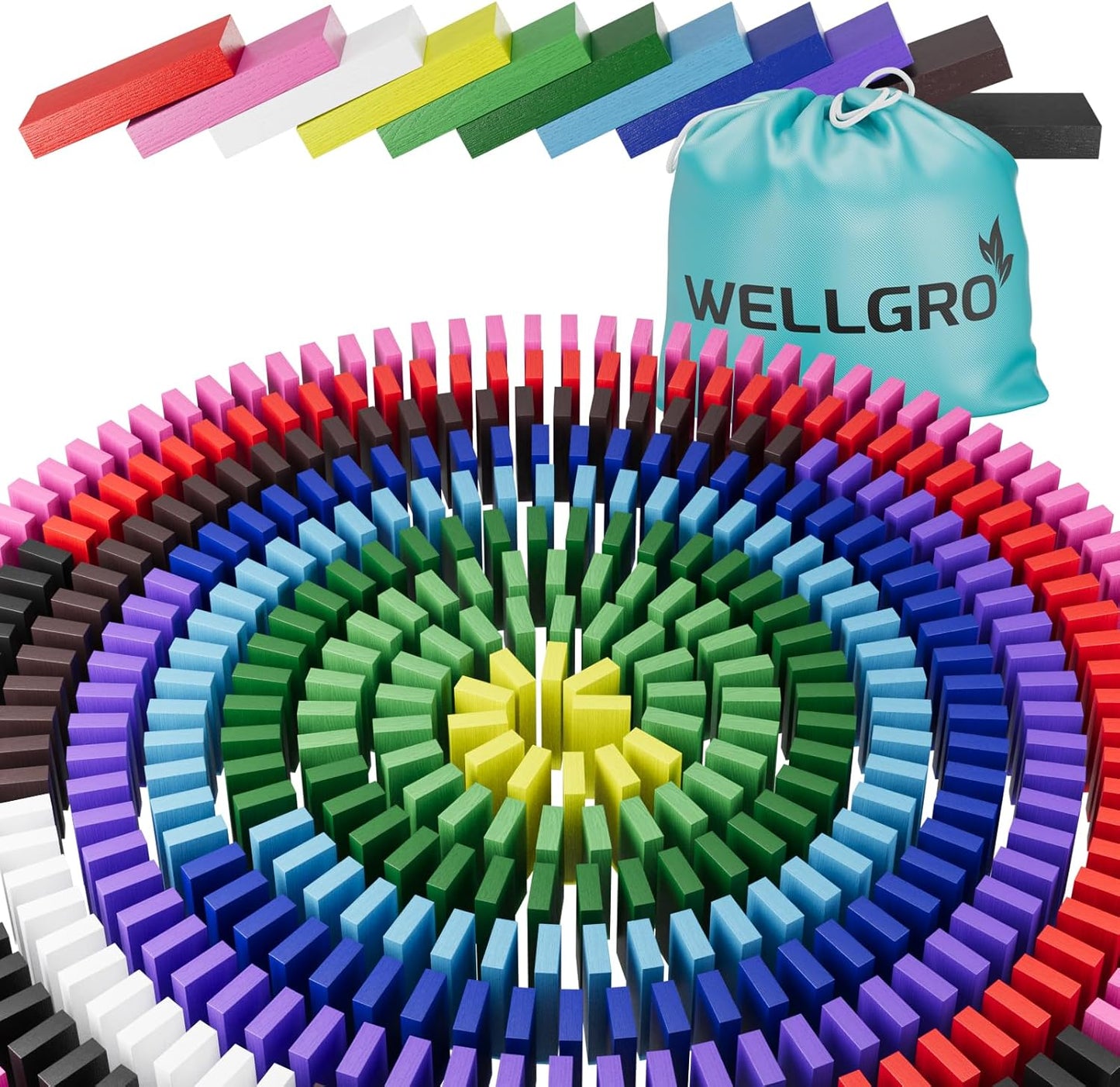 Domino Holzbausteine-Set (300 Stück), 300 Stück