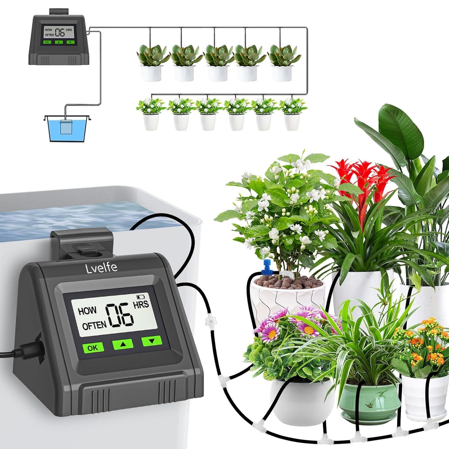 Automatische Indoor-Bewässerung für 11 Pflanzen