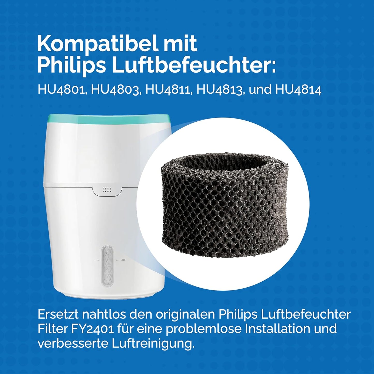 2 Filter für Philips Luftbefeuchter