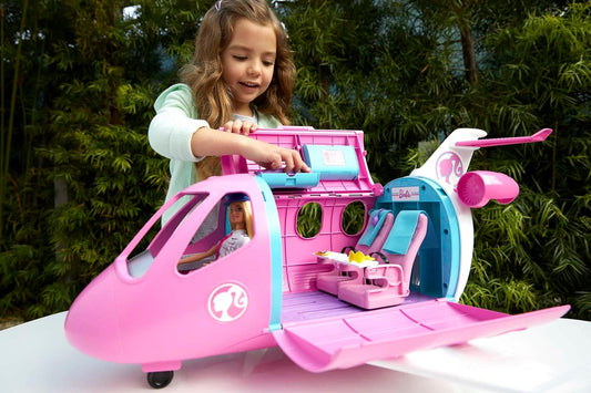 Flugzeug mit Pilotin und Zubehör, Barbie-Flugzeug mit Puppe