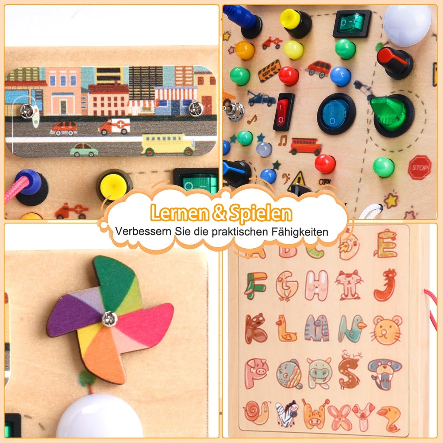 Busy Board Montessori Spielzeug, Medium