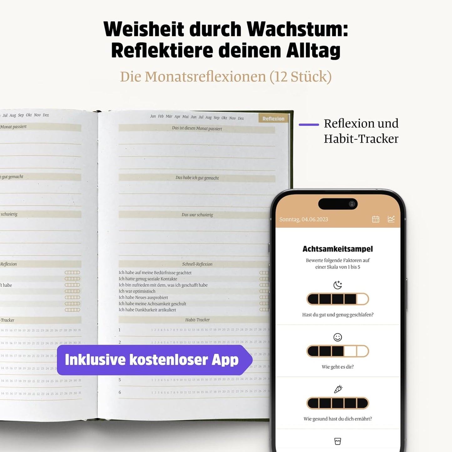 Selbstliebe- und Dankbarkeitstagebuch: Ein guter Tag, Natur