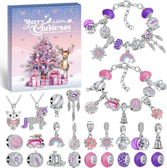 Adventskalender Schmuck-Bastelset für Mädchen