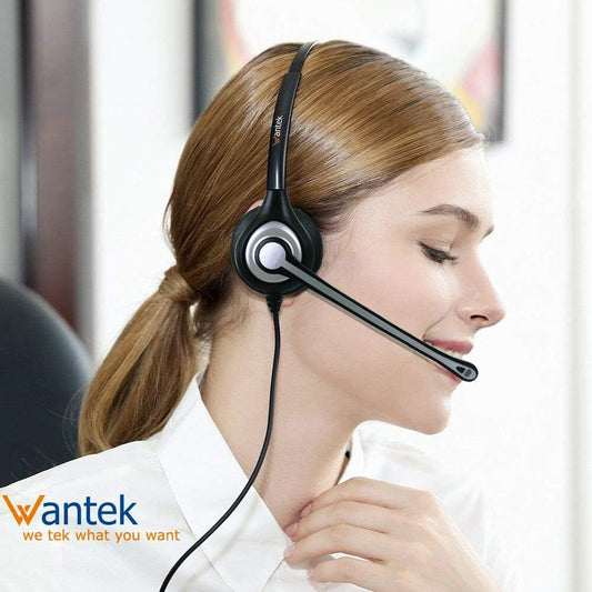 Binaurales Headset mit Noise Cancelling Mikrofon, 3.5mm (Binaural)