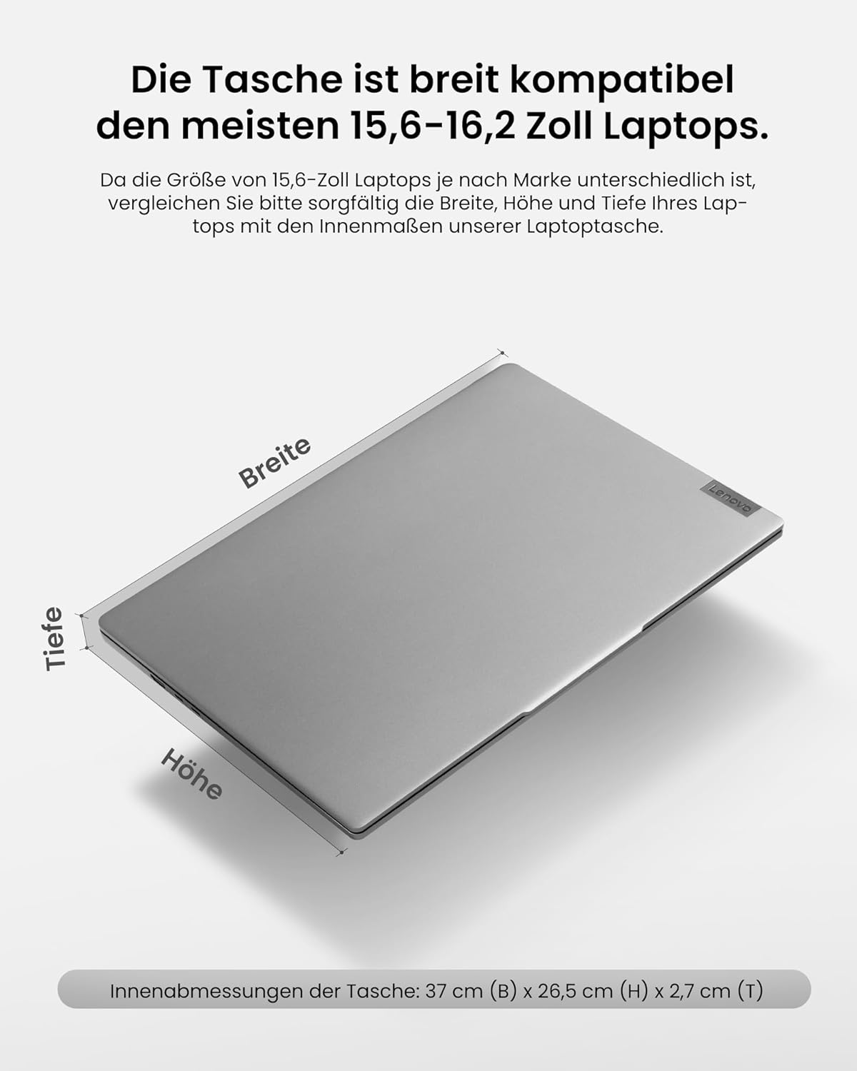 360° Laptop-Schutzhülle 15,6-16,2 Zoll