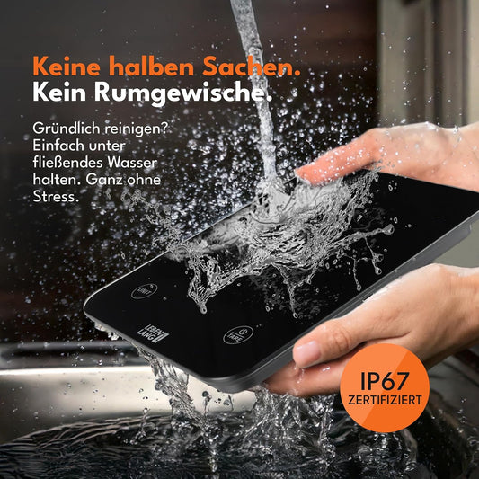 Digitale Küchenwaage LBL712 wasserdicht, USB aufladbar