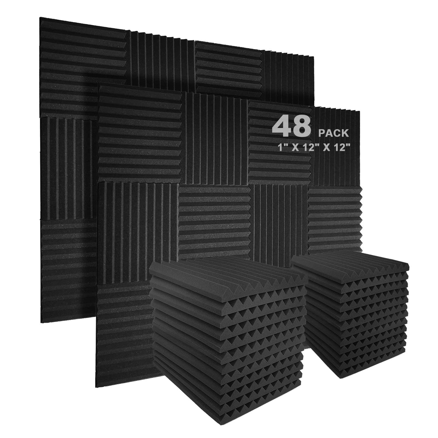 Akustikplatte, 48p-schwarz