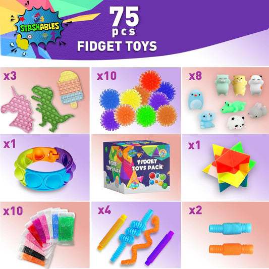 75-teiliges Fidget-Spielzeuge Set