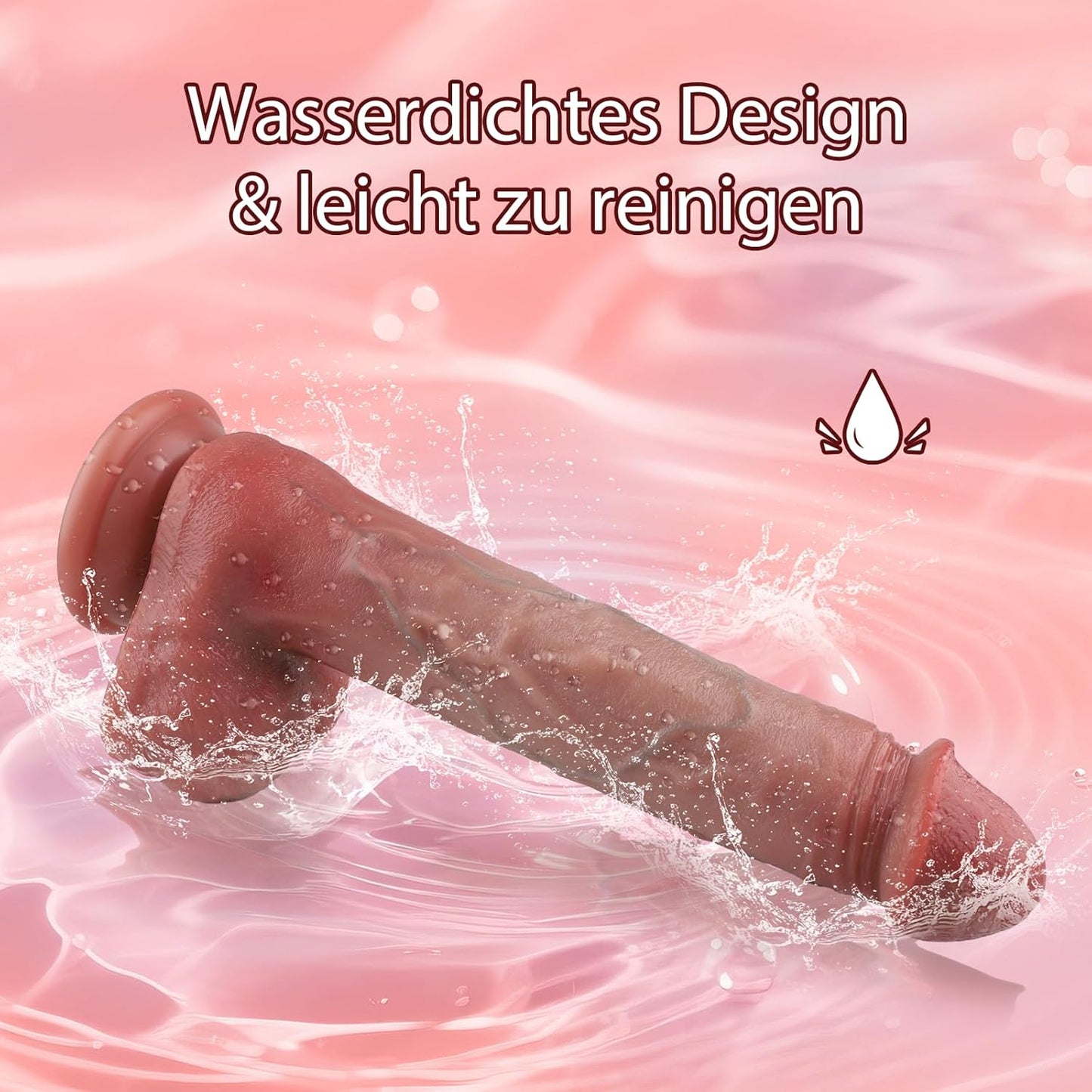 Dildo mit Saugnapf & Vibrationsmodi, Hautfarben