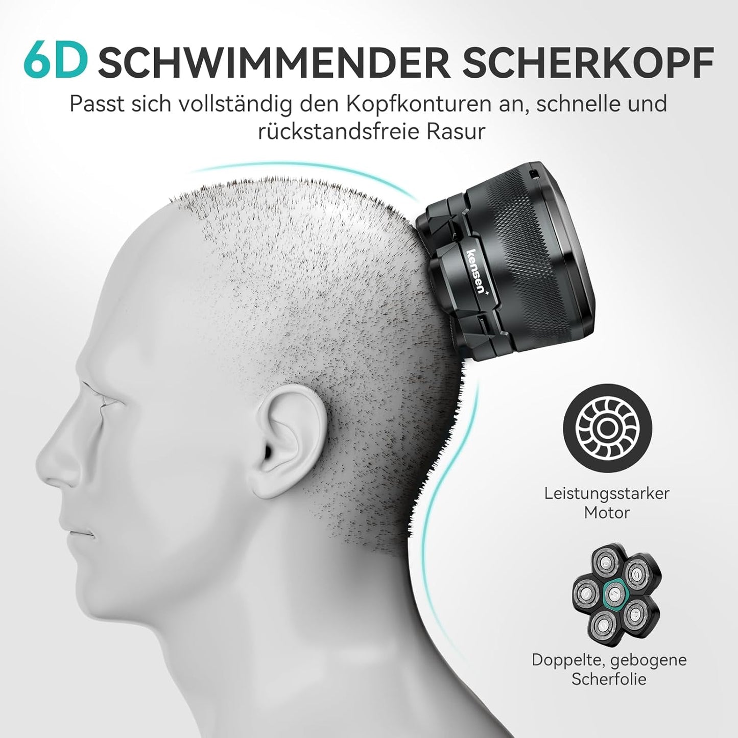 Wasserdichter Glatzenrasierer, A