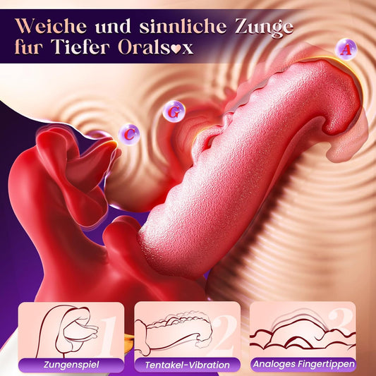 Vibrator mit Klitorisstimulation, 7 Modi