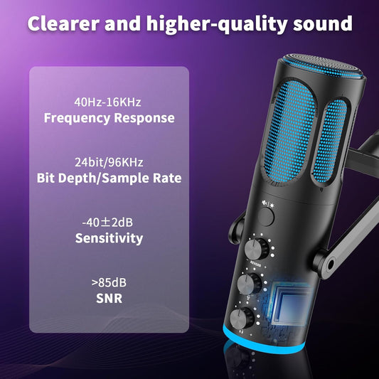 Gaming Mikrofon C1 mit USB und Noise Cancellation