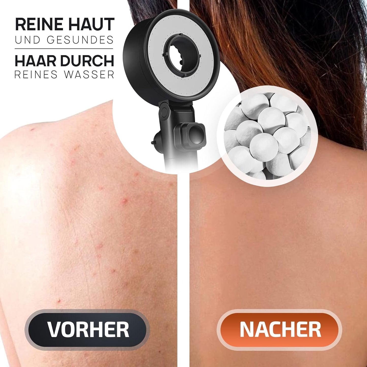Duschkopf mit Filter & Booster Modus