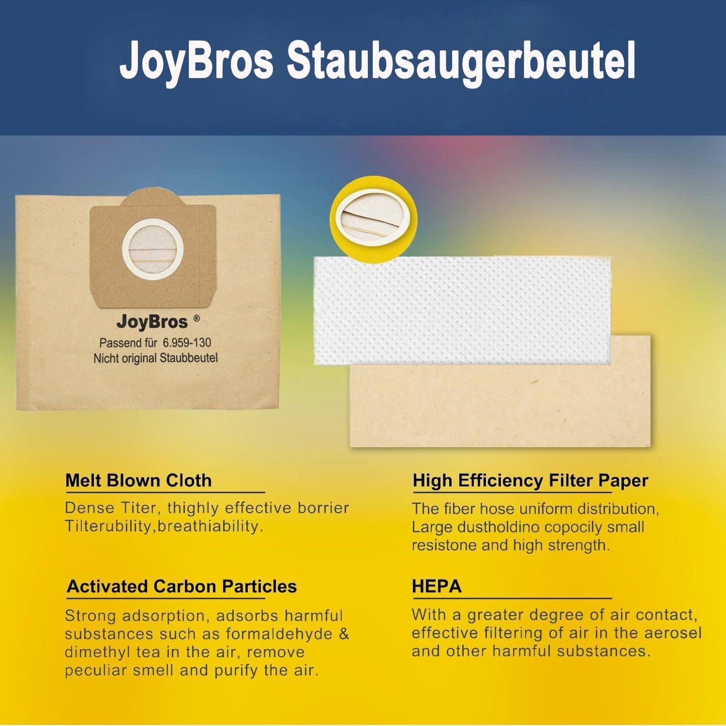 Staubbeutel-Set für Kärcher WD3 (15 Stück), Before 2022-15pk