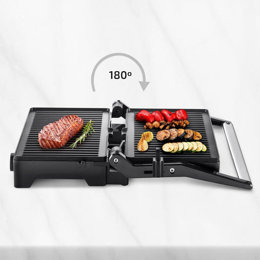 Elektrischer Tischgrill mit Antihaftbeschichtung, Grill 1600W