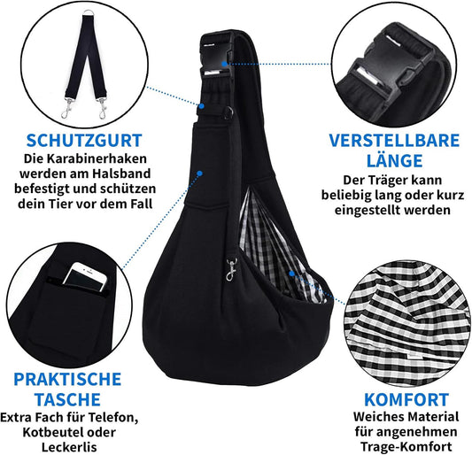 Hundetasche, schwarz