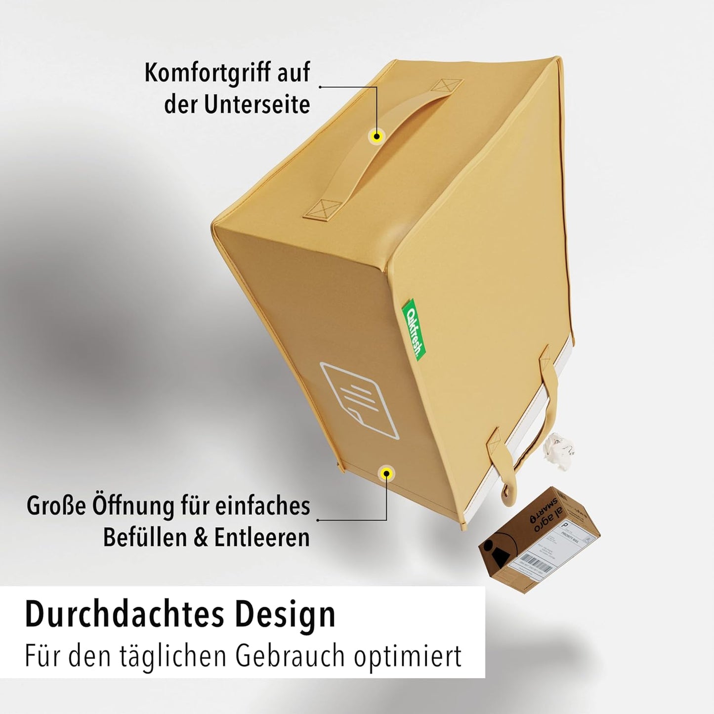 3er-Pack Abfalltrennsystem, Nur Symbole
