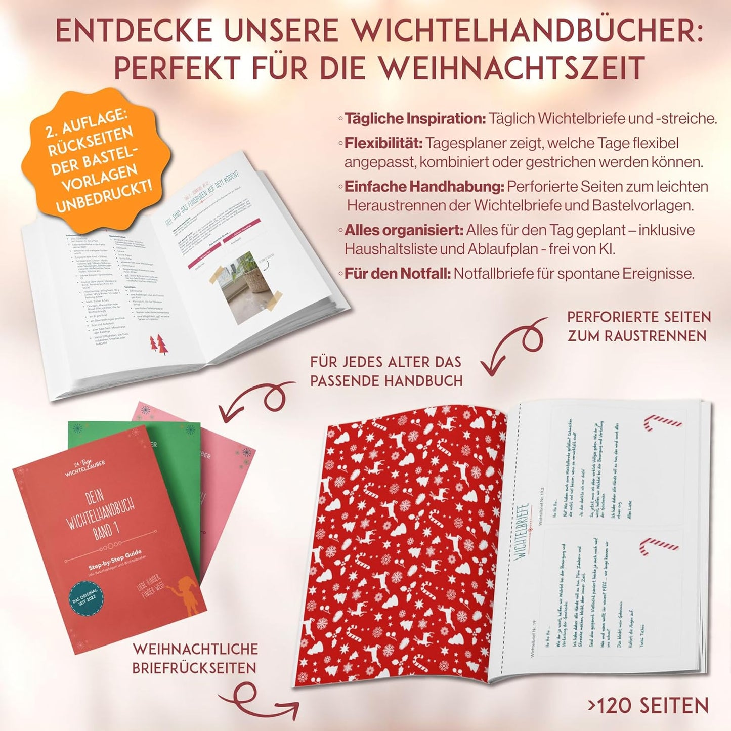 Wichteltür Adventskalender mit Buch & Briefen 2025