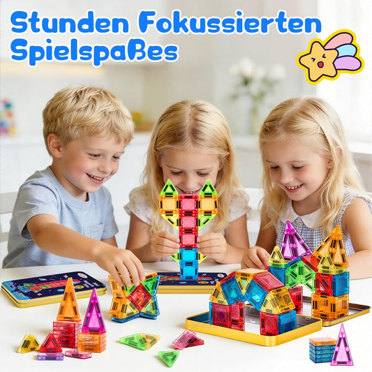 Magnetische Bausteine Reiseset, 48 Teile, multi-color 48PCS