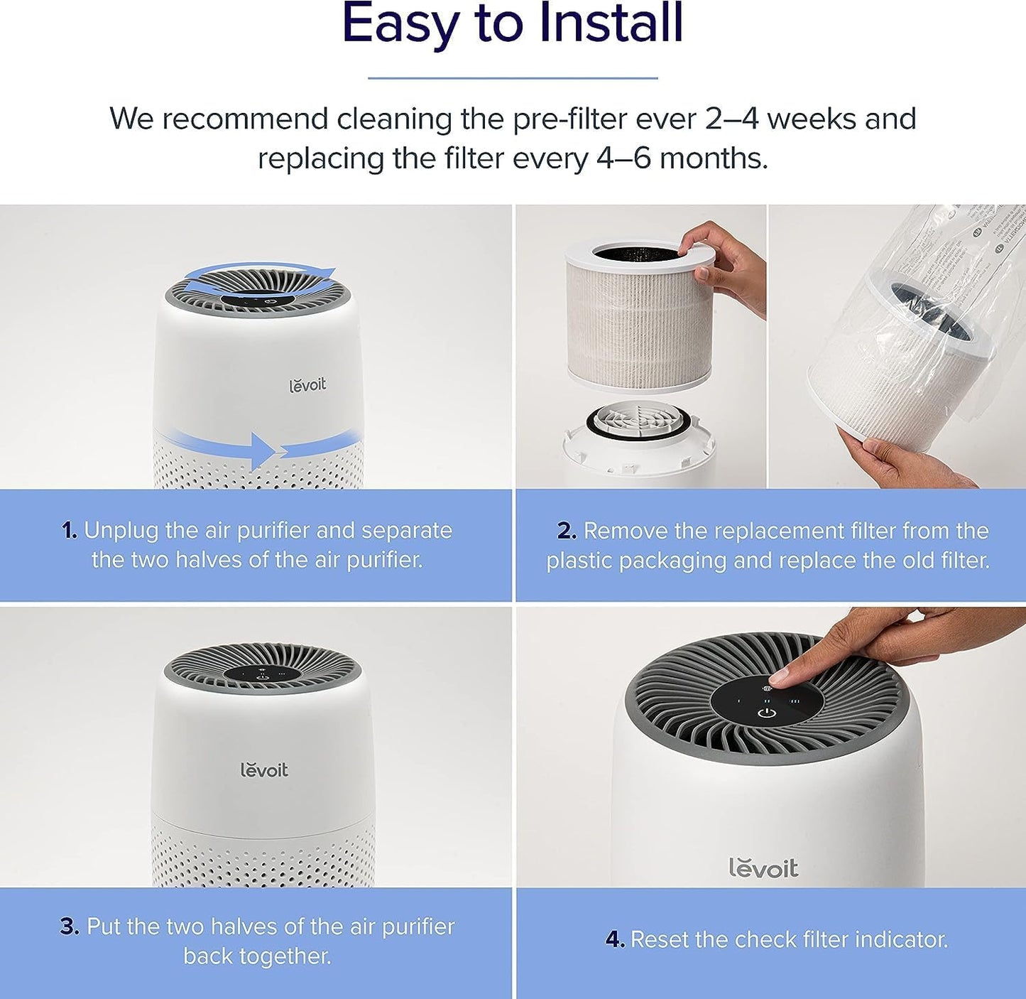 HEPA Standardfilter für Luftreiniger